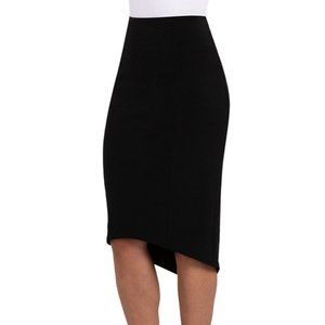 SYMPLI - Pencil Hi-Low Drop Skirt - Black - Size 4-NWT
